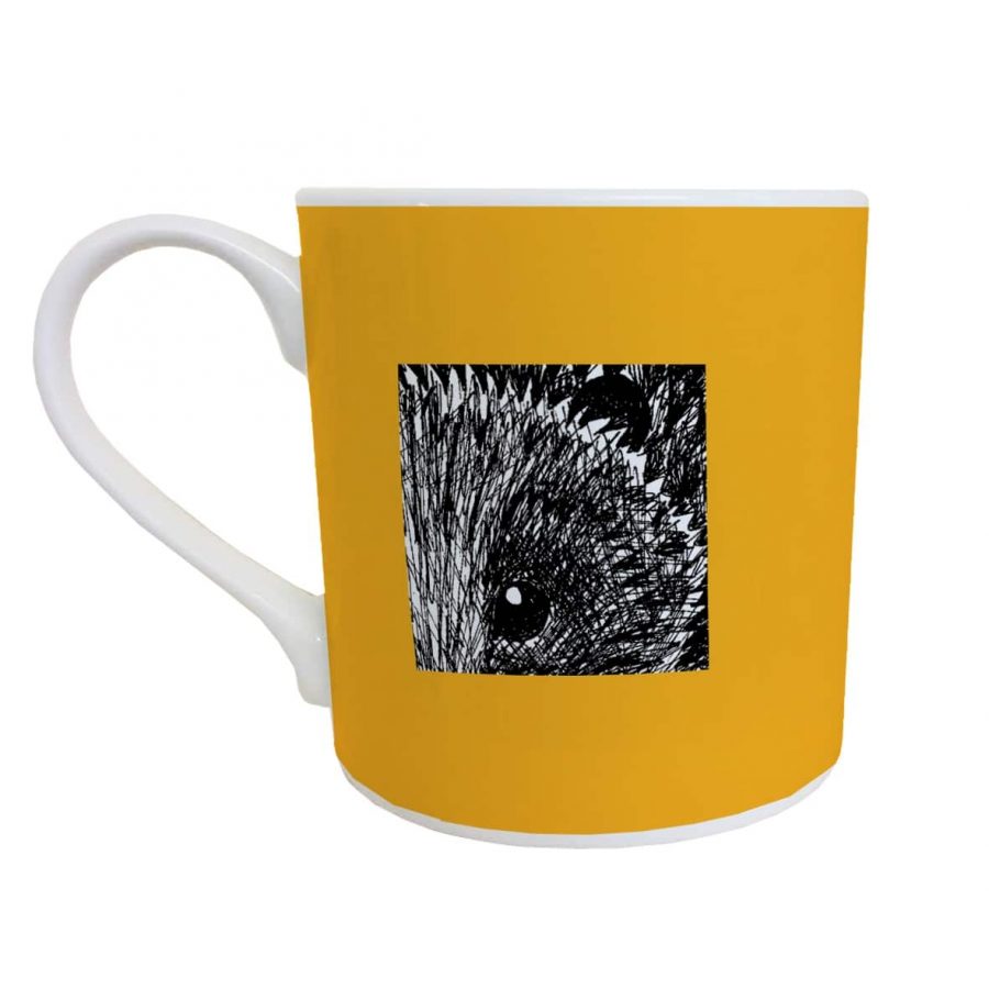 hedgehog mug back