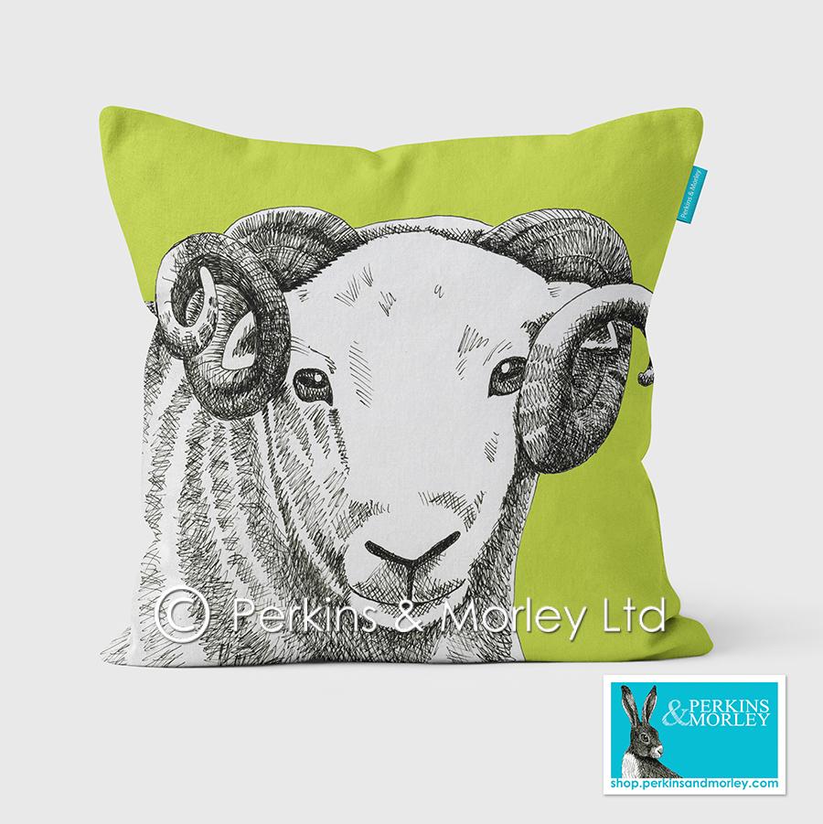 Animal Ink Sheep Cushion