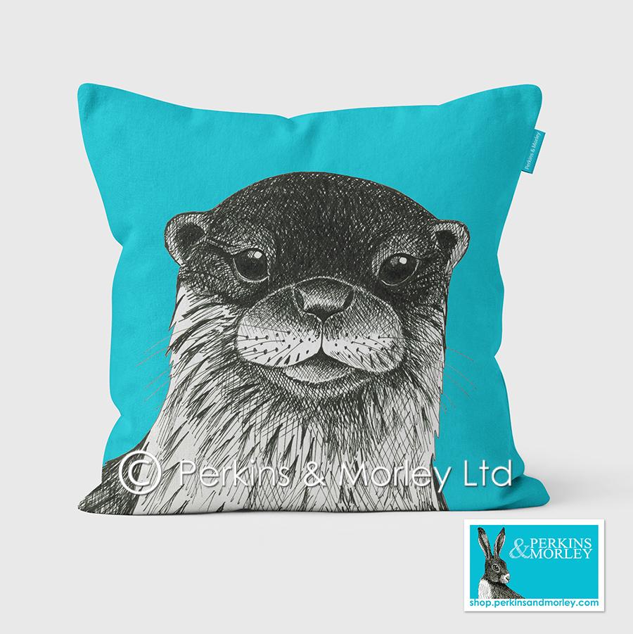 Animal Ink Otter Cushion