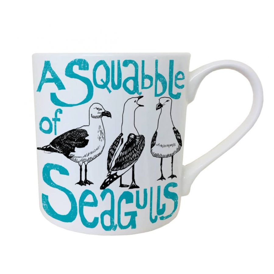 Squabble of Seagulls mug