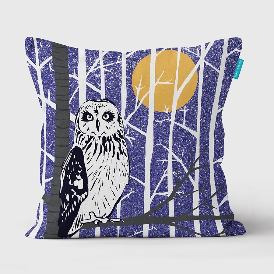 J2WILDER8cushpurple-Owl-purple-cushion-photo-square-web