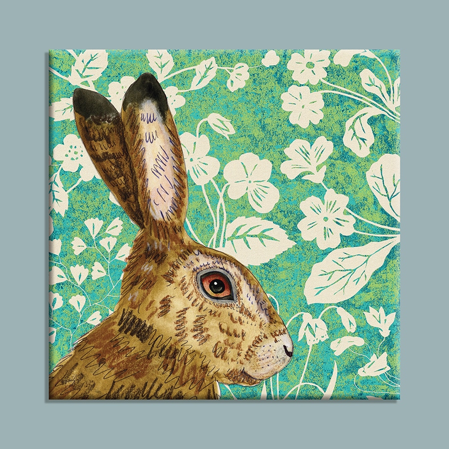 J2WW20CP-Hare-canvas-on-background-colour-web