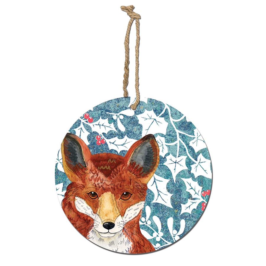 Red Fox Wild Wood Decoration