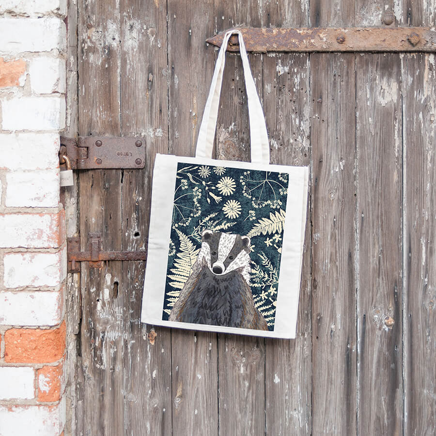 Badger Wild Wood Canvas Bag