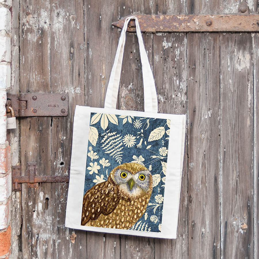 Owl Wild Wood canvas bag 