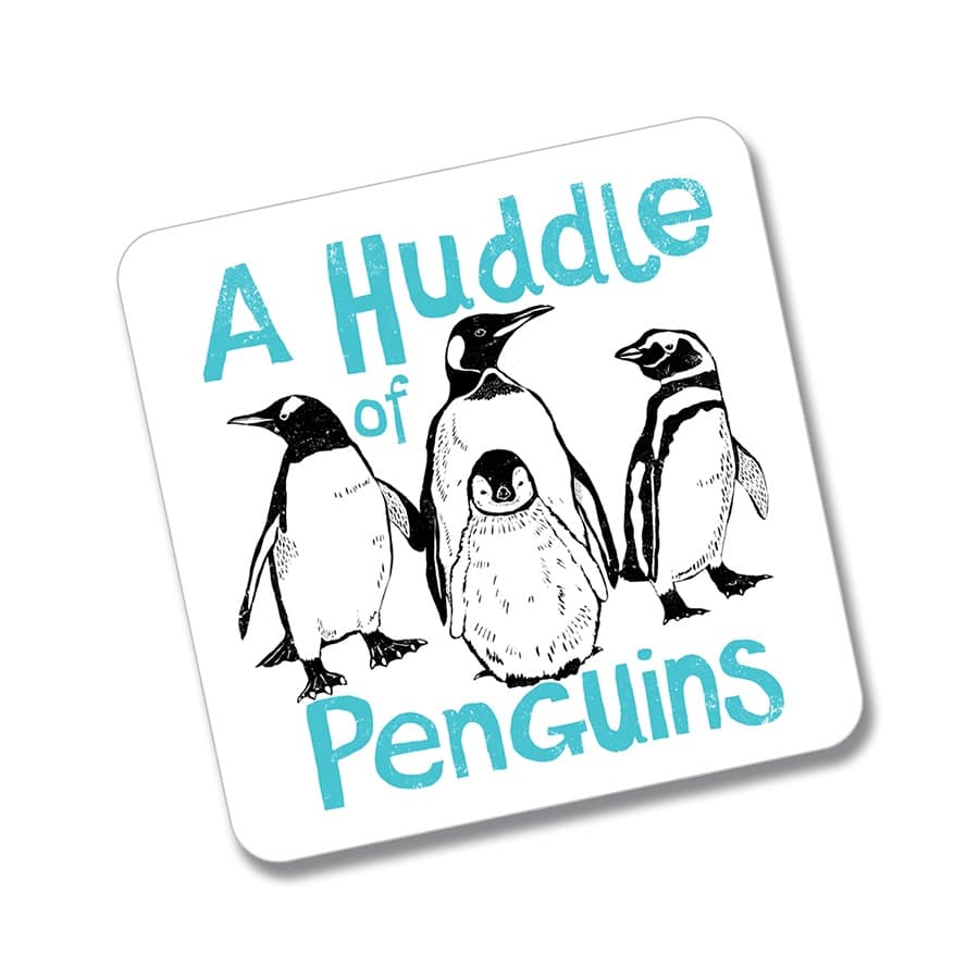 Huddle of Penguins fridge magnet