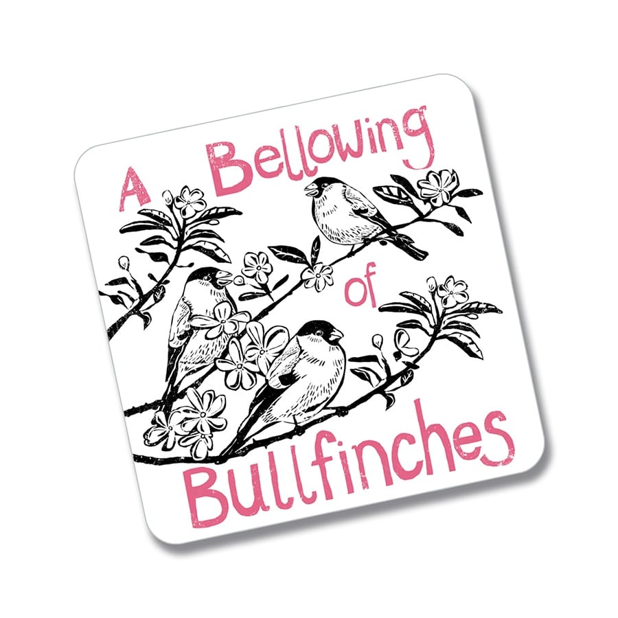 Bellowing of Bullfinches fridge magnet