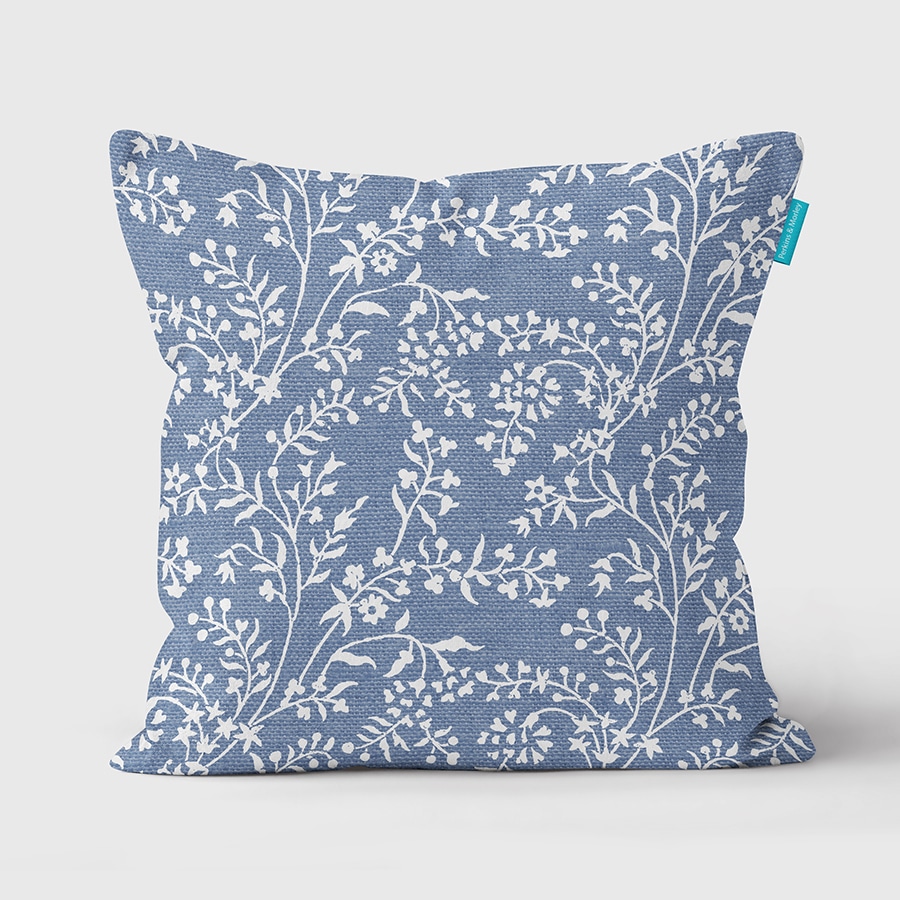 Blue lavender cushion