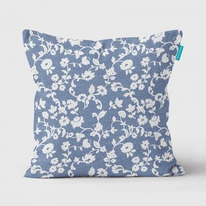 Blue Meadow Flowers cushion 