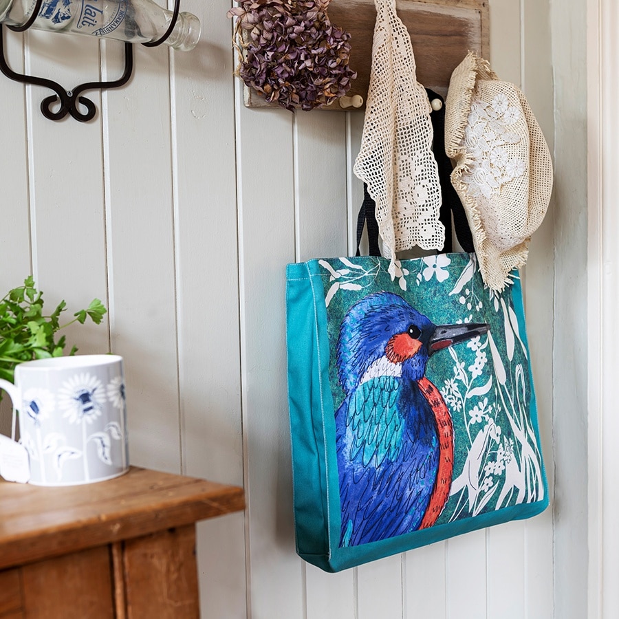 Kingfisher Wild Wood tote bag