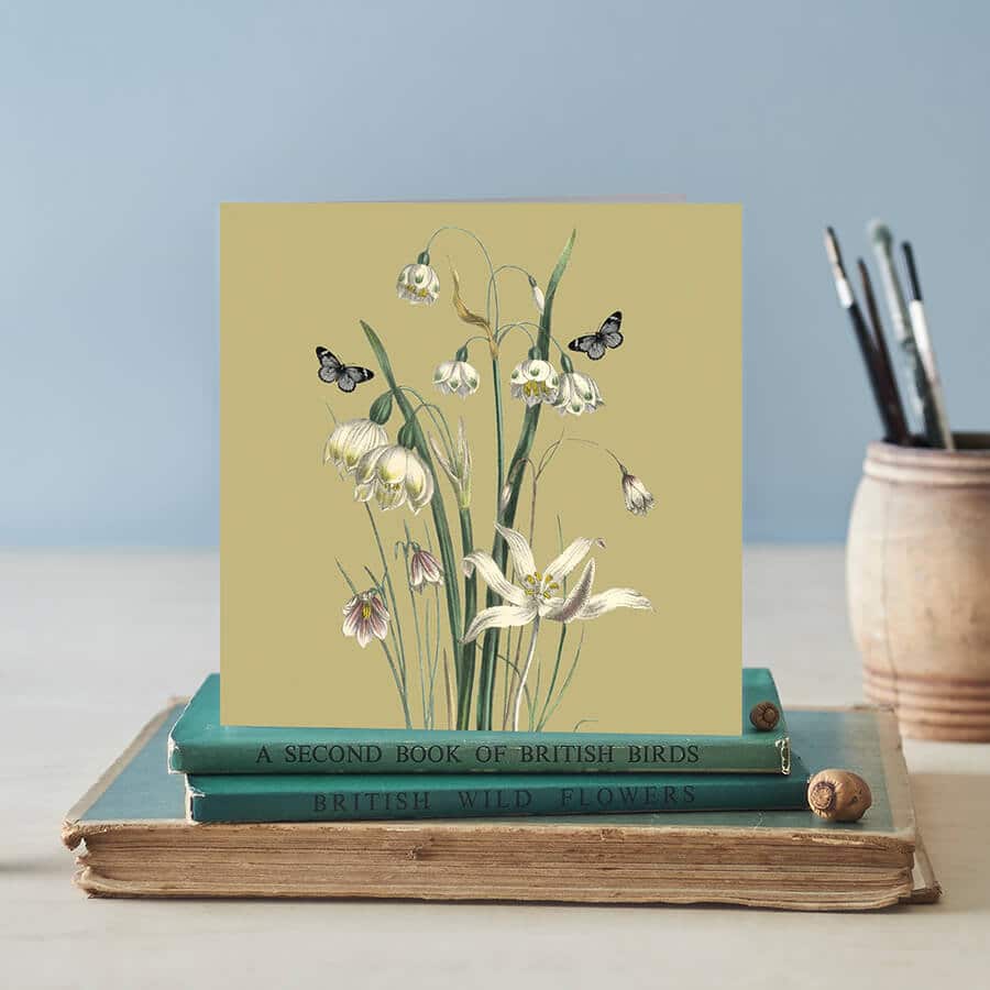 Green Spring Floral Card