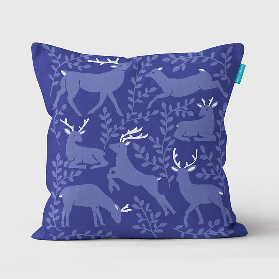 Deer Cushion Hidden Forest