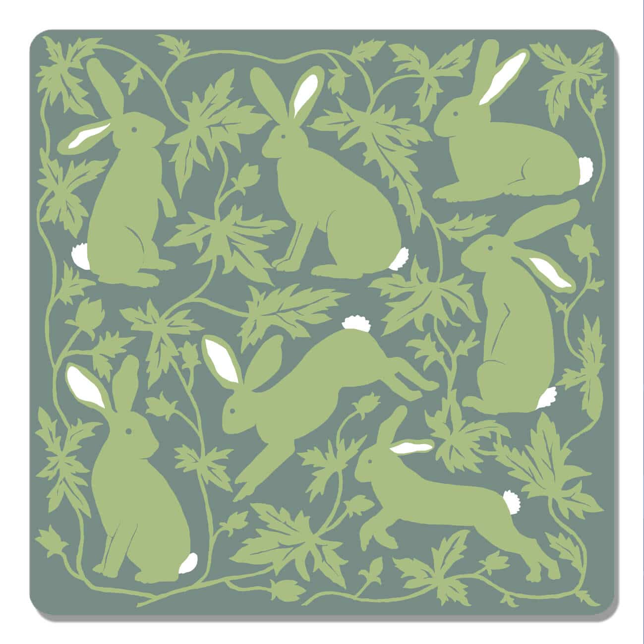 Rabbits Coaster Hidden Forest