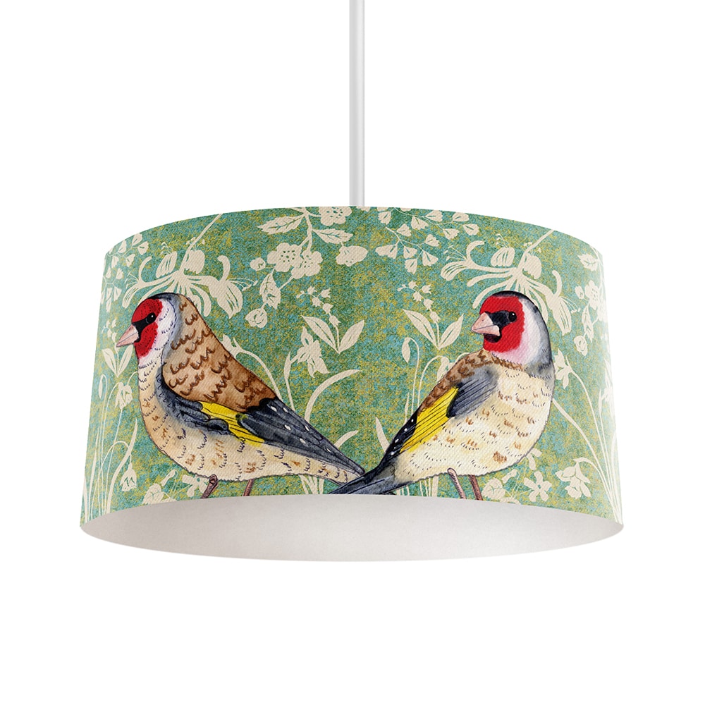 Goldfinch Wild Wood Lampshade