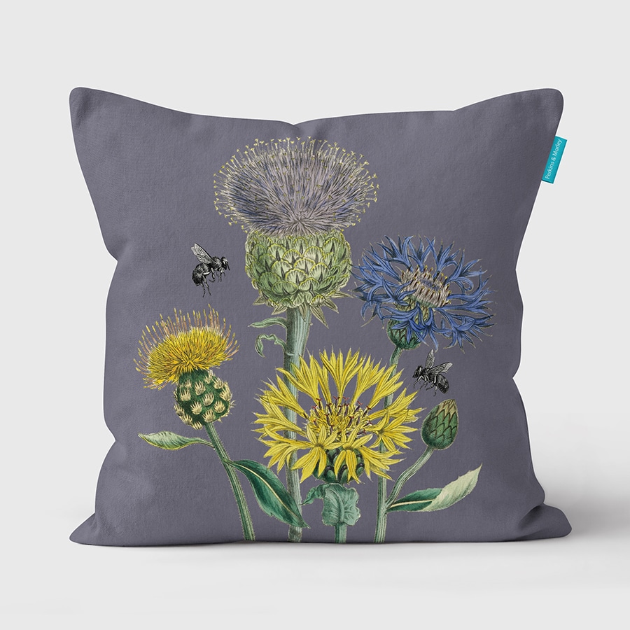 Thistles Outdoor Cushion