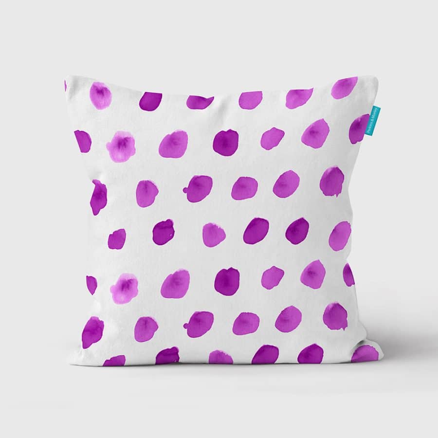 Dots Pink Outdoor Cushion