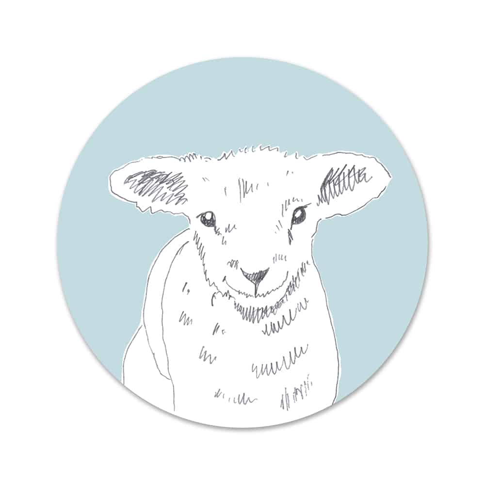 Lamb Round Tablemat