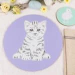 Kitten Round Tablemat