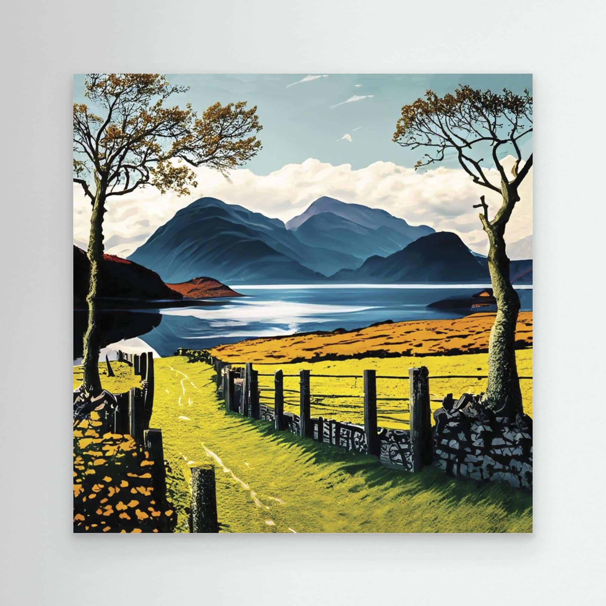 Lake Walk Canvas Print