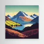 Snowy Peaks Canvas Print