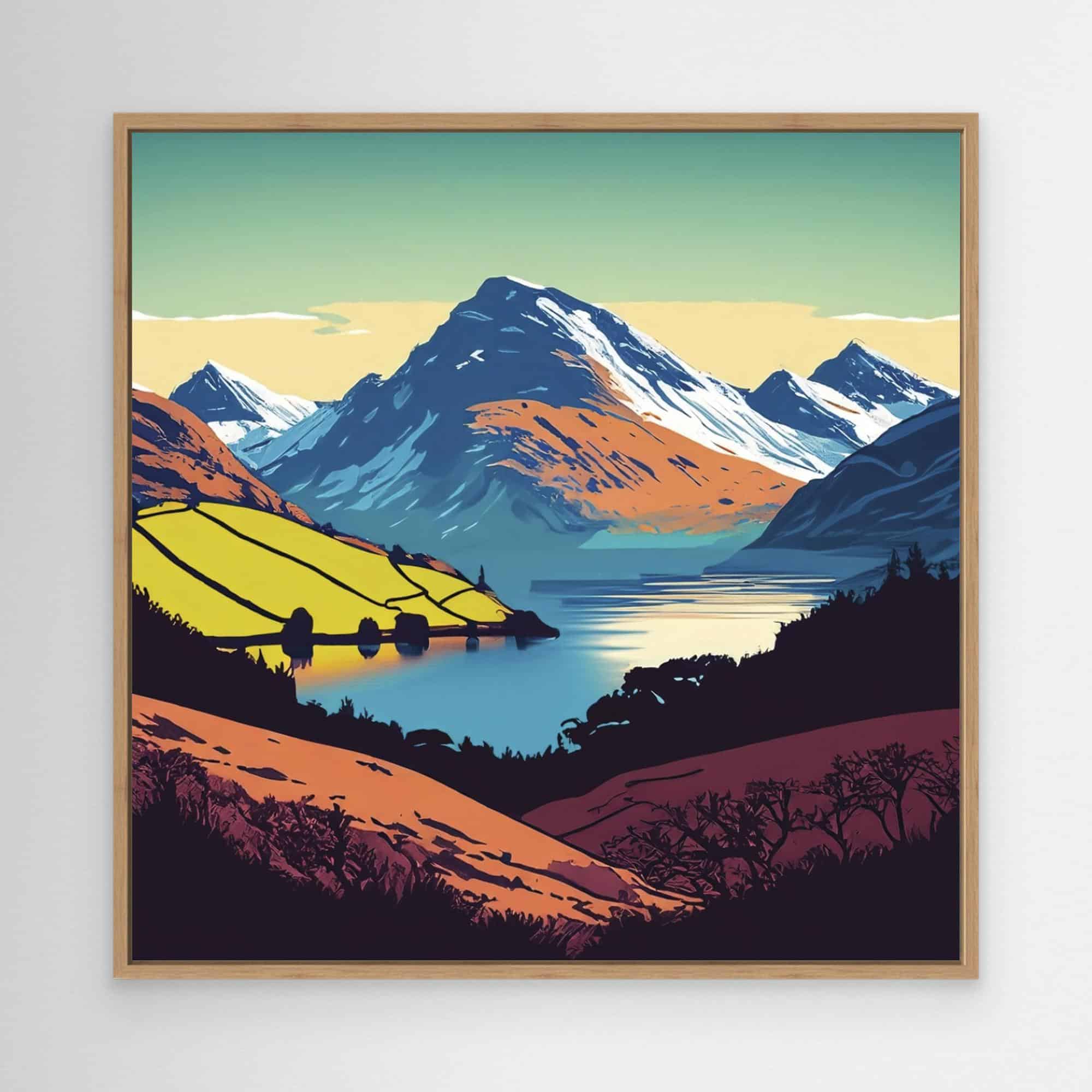 Snowy Peaks Canvas Print