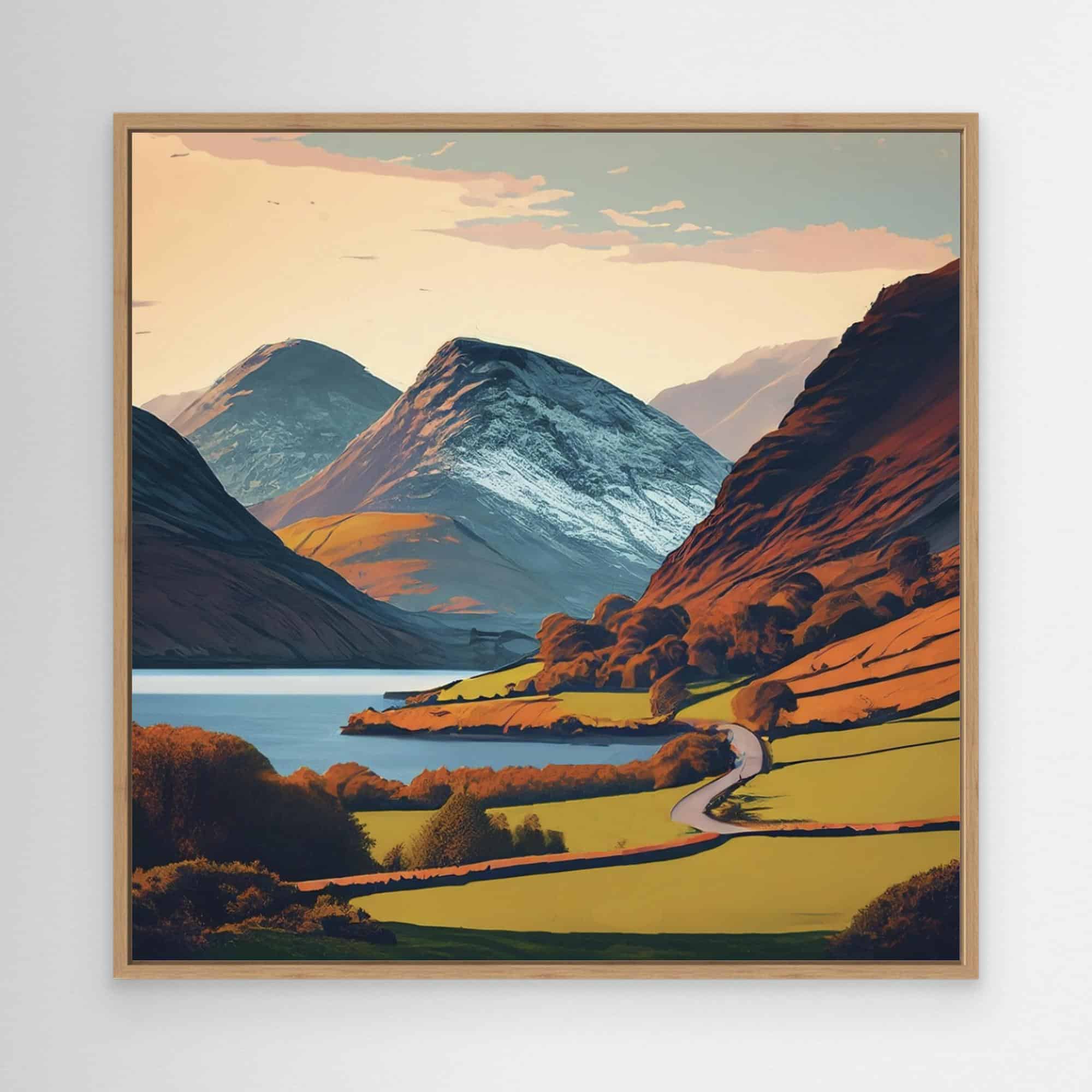 Dusk Mountains Canvas Print