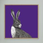 Animal Ink Hare Canvas Print