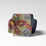 Sherpa Fleece Throw - Asters Green Design