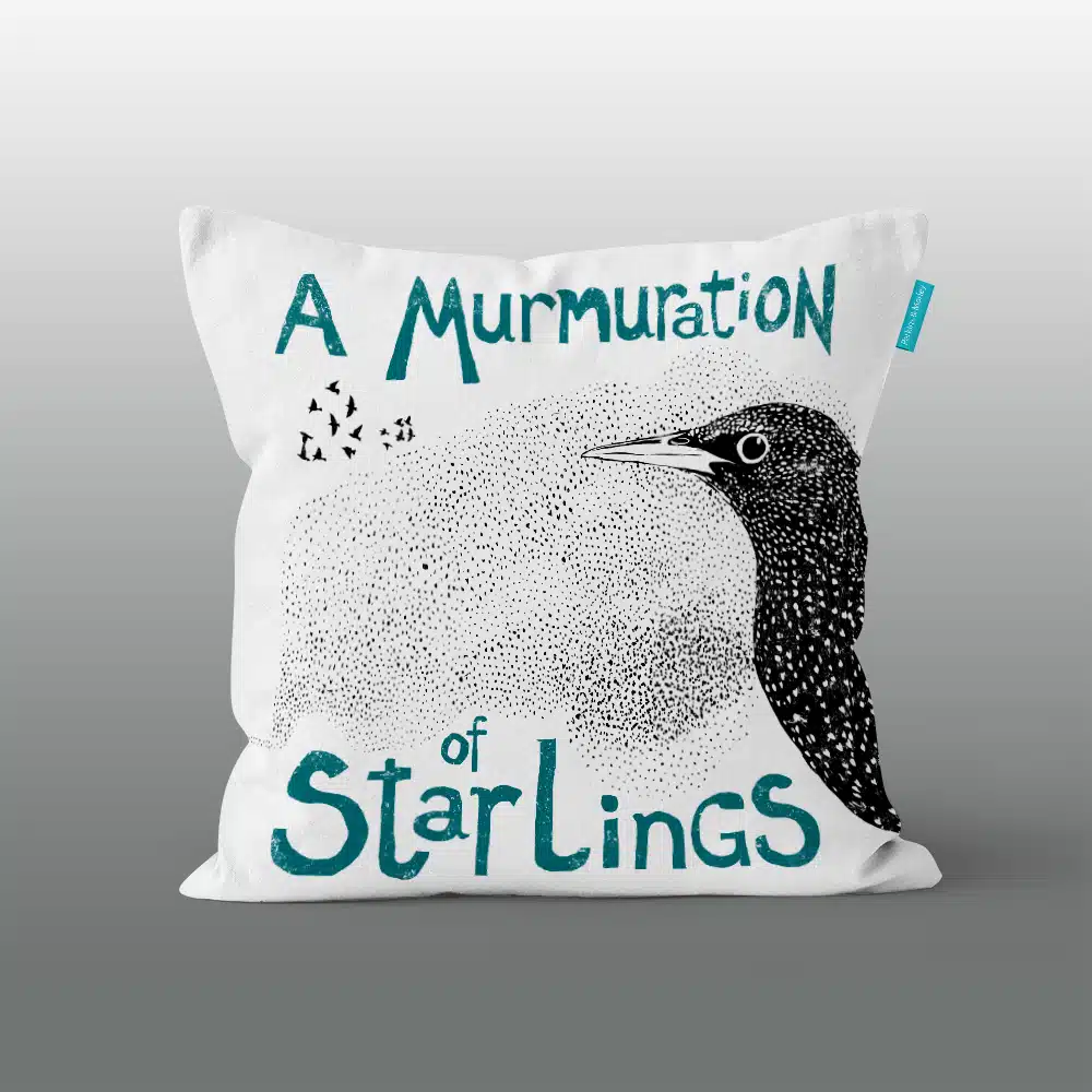 Murmuration of Starlings Cushion