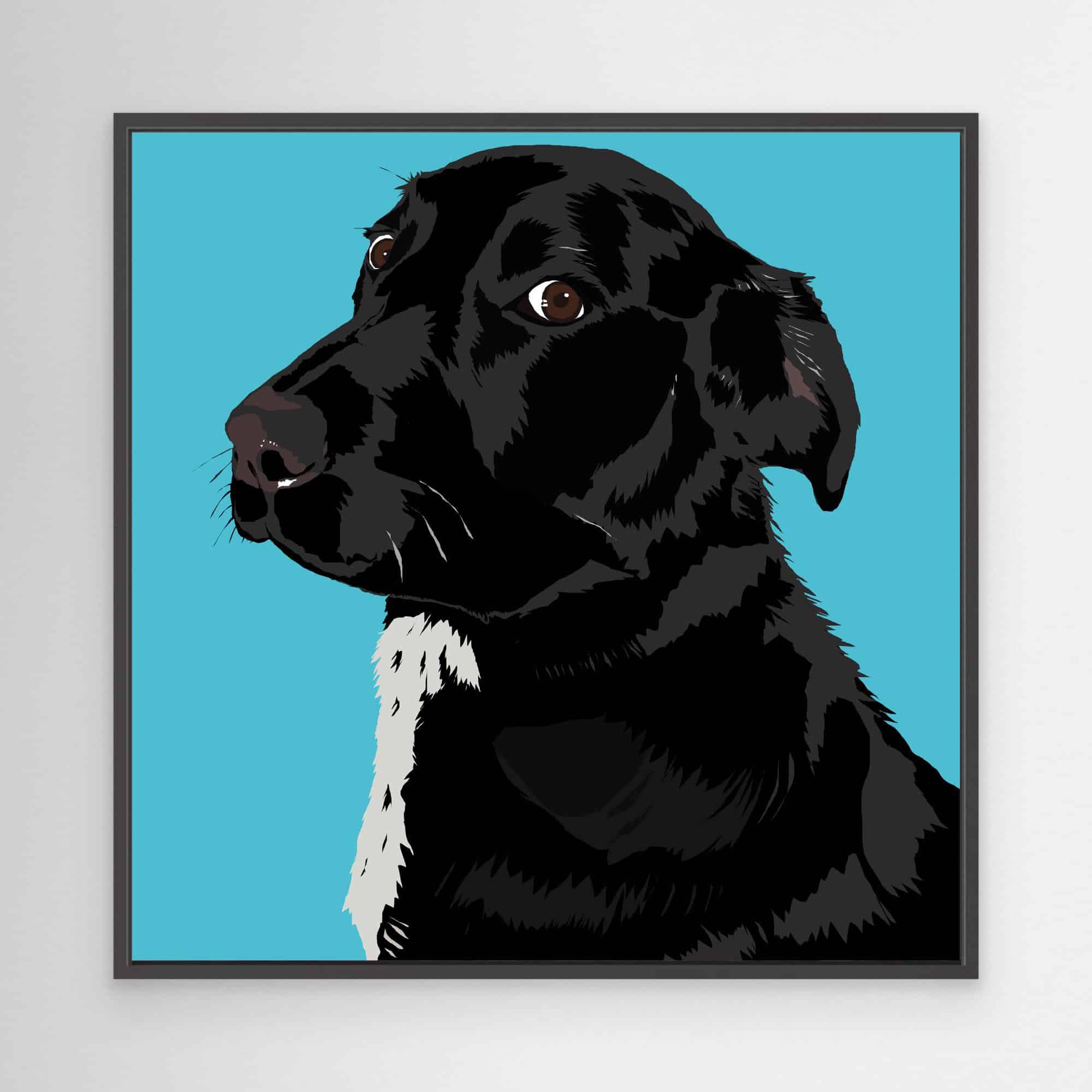 Dog Stare Canvas Print