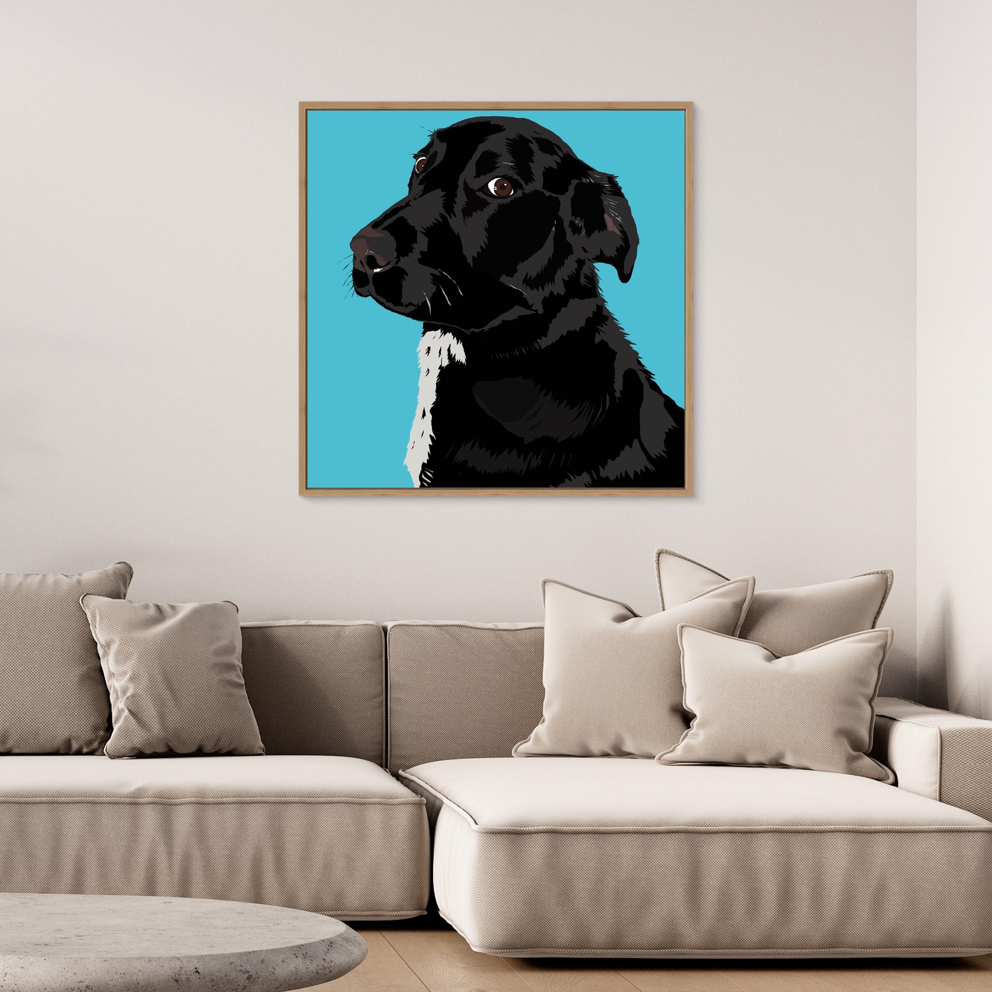 Dog Stare Canvas Print - Image 4
