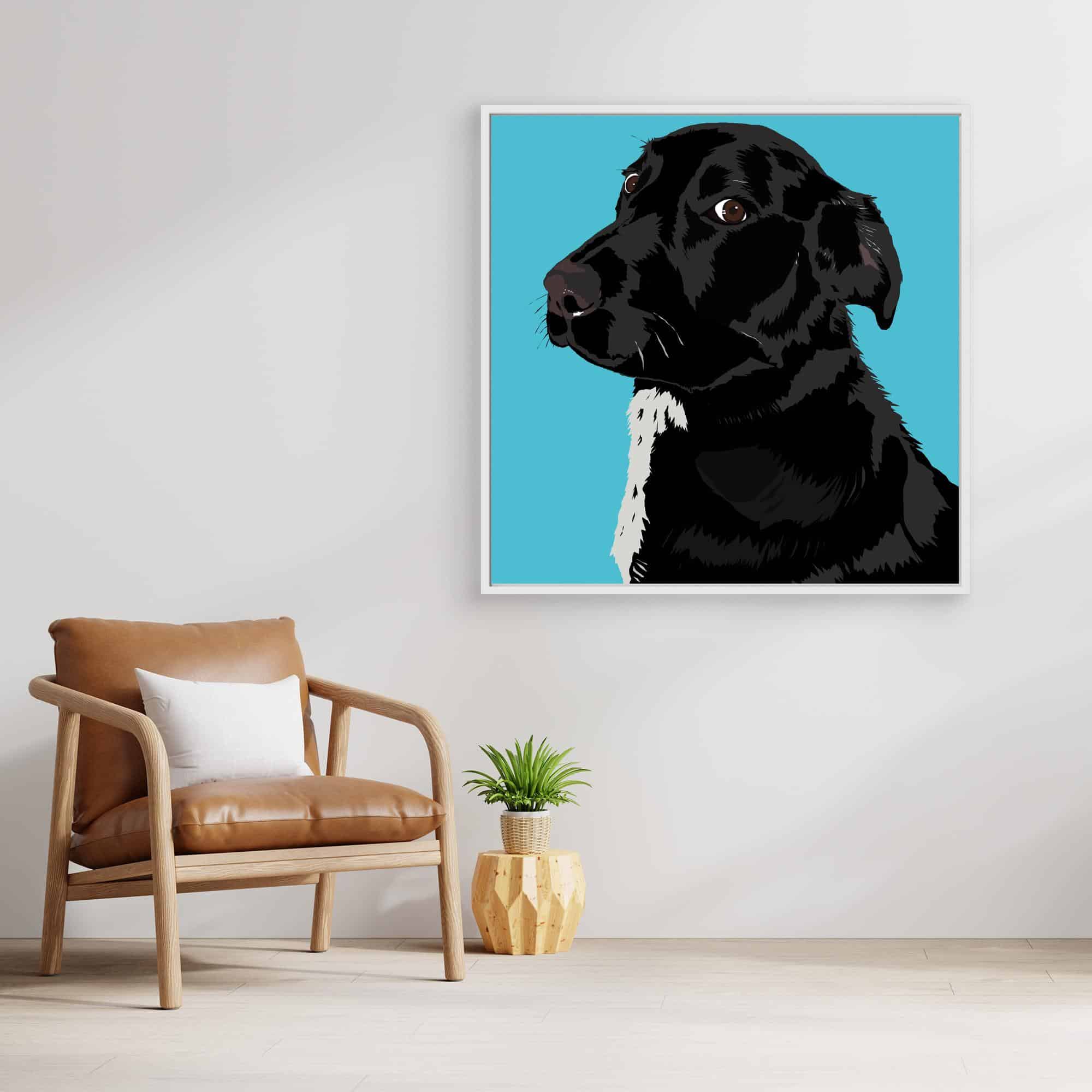Dog Stare Canvas Print - Image 5
