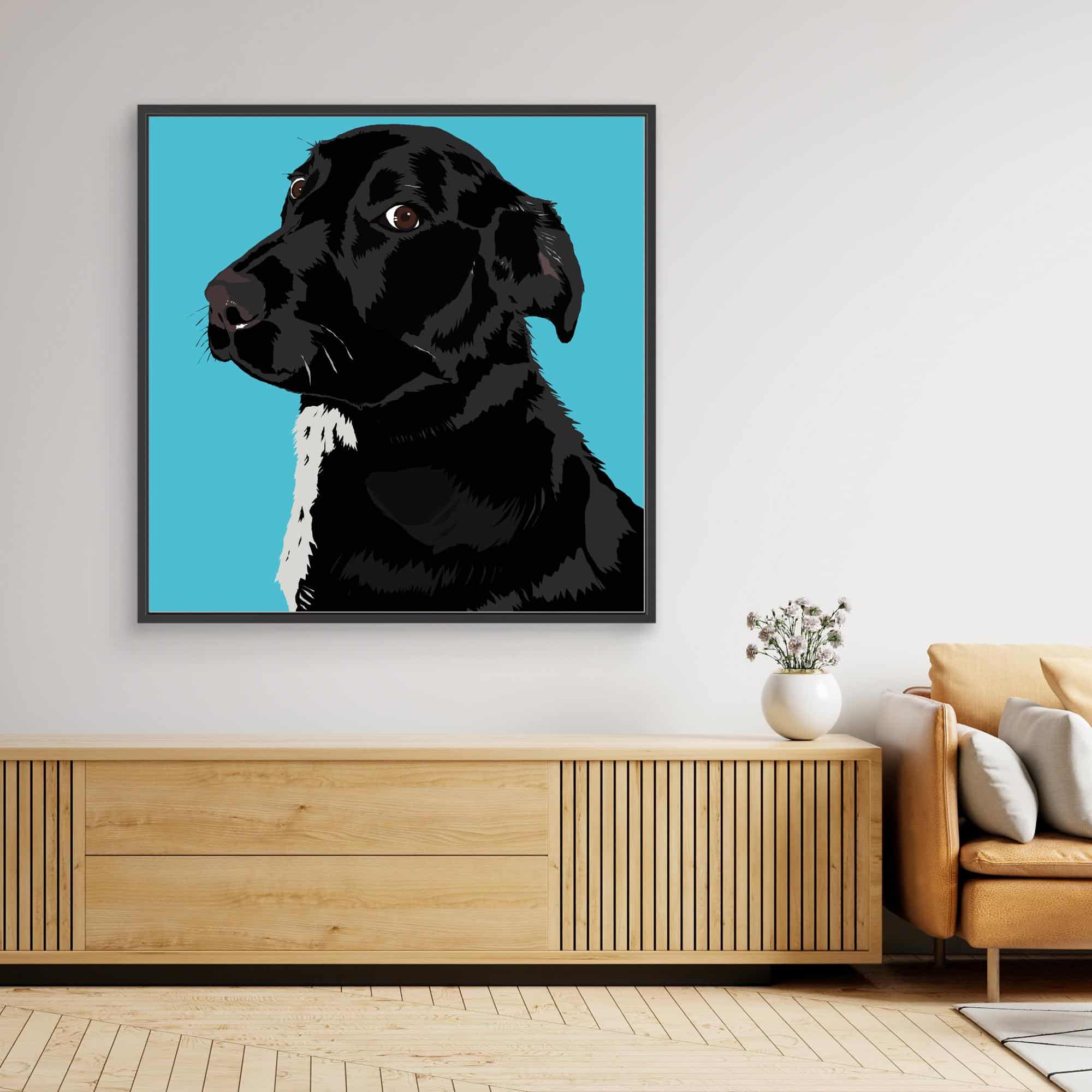Dog Stare Canvas Print